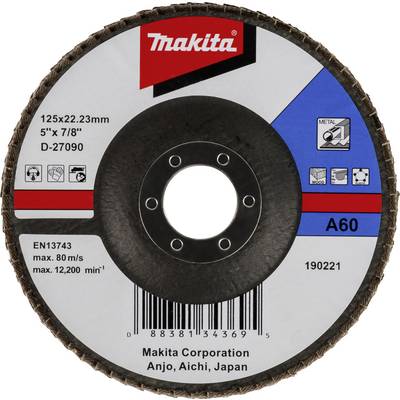 Makita D-27090 Disque à surfacer à lamelles Diamètre 125 mm Grain=60 1 pc(s)-0