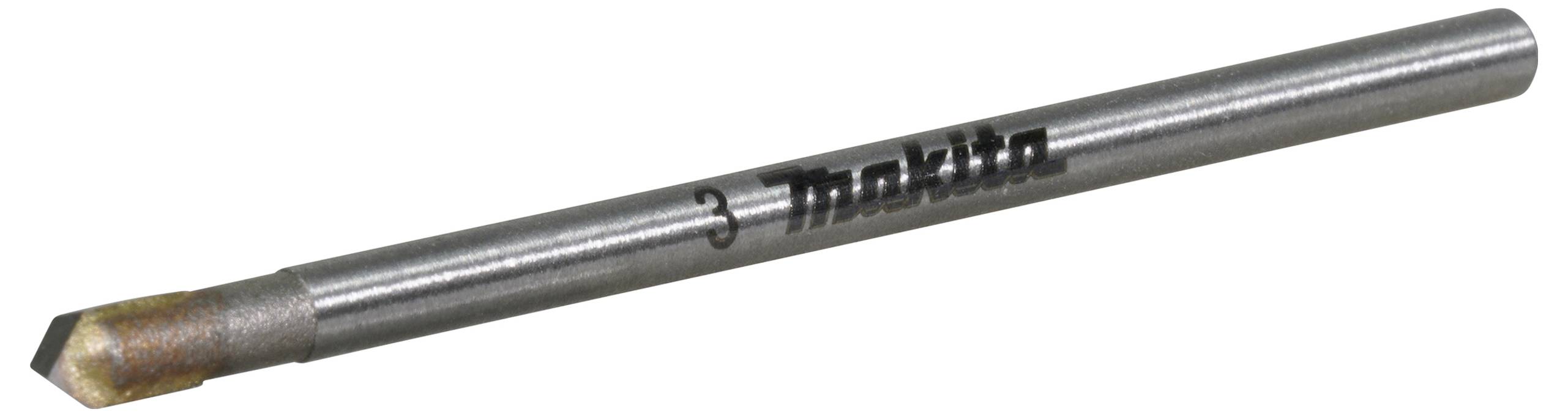 Makita D-78405 Foret à verre 3 mm Longueur totale 51 mm tige cylindrique 1 pc(s)-1
