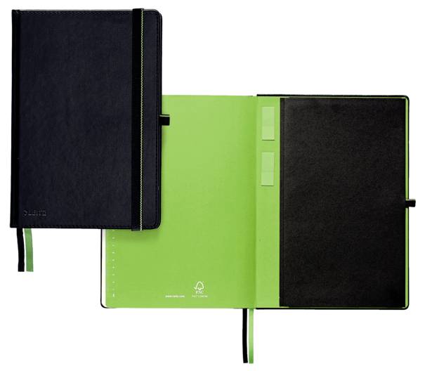 Leitz 44710095 Cahier quadrillé noir Nombre de pages: 80 DIN A4-5