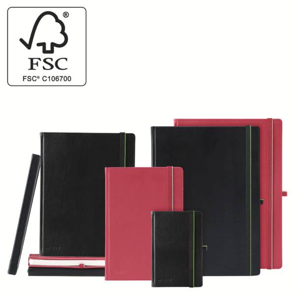 Leitz 44740095 Cahier ligné noir Nombre de pages: 80 DIN B5-12