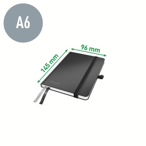 Leitz 44790095 Cahier quadrillé noir Nombre de pages: 80 DIN A6-12