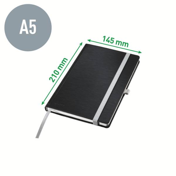 Leitz 44851069 Cahier ligné bleu titane Nombre de pages: 80 DIN A5-6