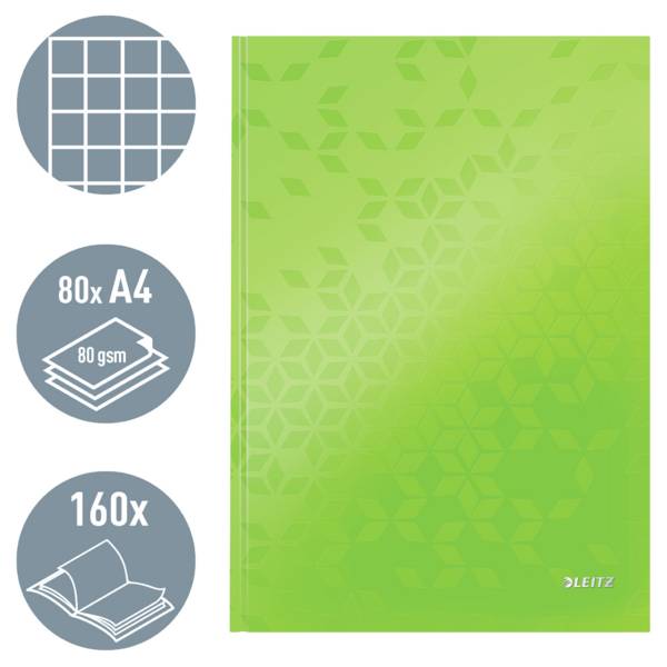 Leitz 46261054 Cahier quadrillé vert Nombre de pages: 80 DIN A4-2