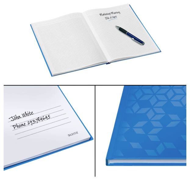 Leitz 46281036 Cahier quadrillé bleu Nombre de pages: 80 DIN A5-1