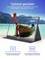 Un moniteur portable ARZOPA est posé sur une plage de sable, affichant un bateau sur l'océan. Le texte décrit sa qualité sRGB, sa technologie IPS et sa résolution 1080p.