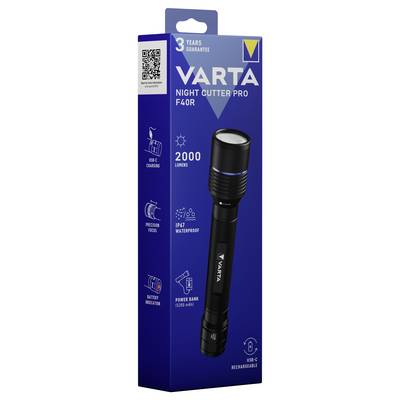 Varta VARTA Night Cutter Pro F40R Rech. Box 18922101111 Lampe de poche 2000 lm 380-3