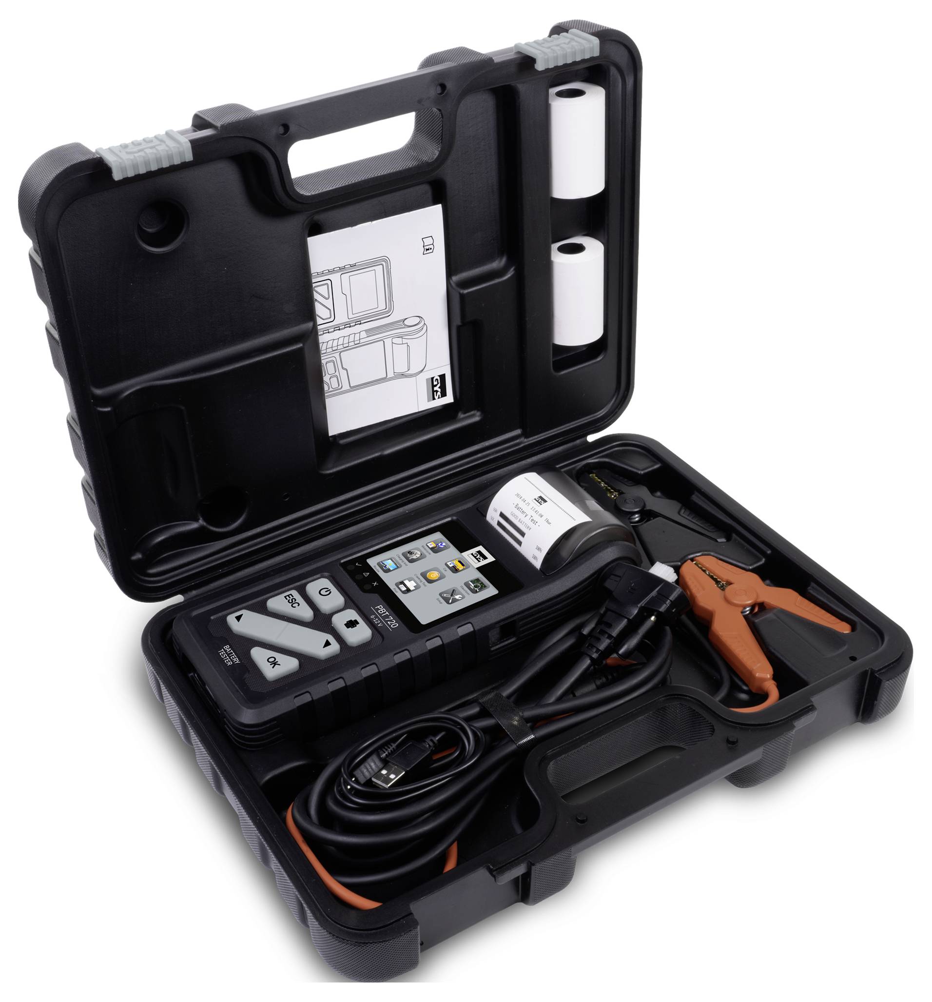 GYS BATTERIETESTER PBT720 - START/STOP Testeur de batterie de voiture adapté au start/stop 26 cm x 10.5 cm x 0.5 cm-1