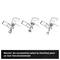 « Installer correctement les accessoires selon la machine pour une fonction appropriée. » Le dessin montre le montage des embouts sur différents outils.