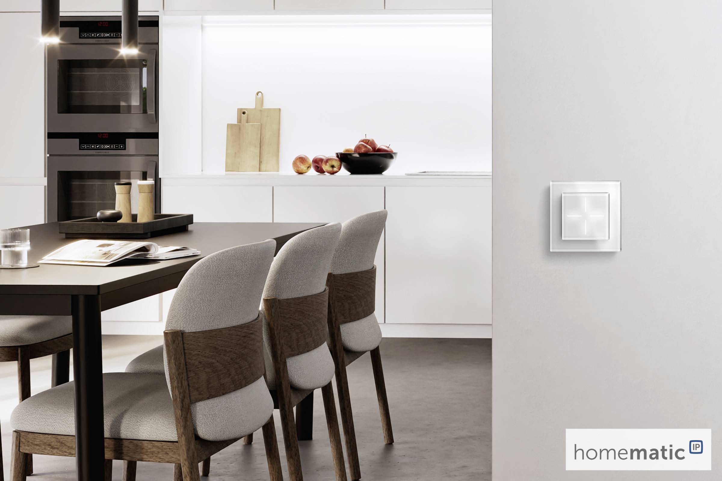 Homematic IP sans fil Bouton-poussoir Funk Glastaster-5