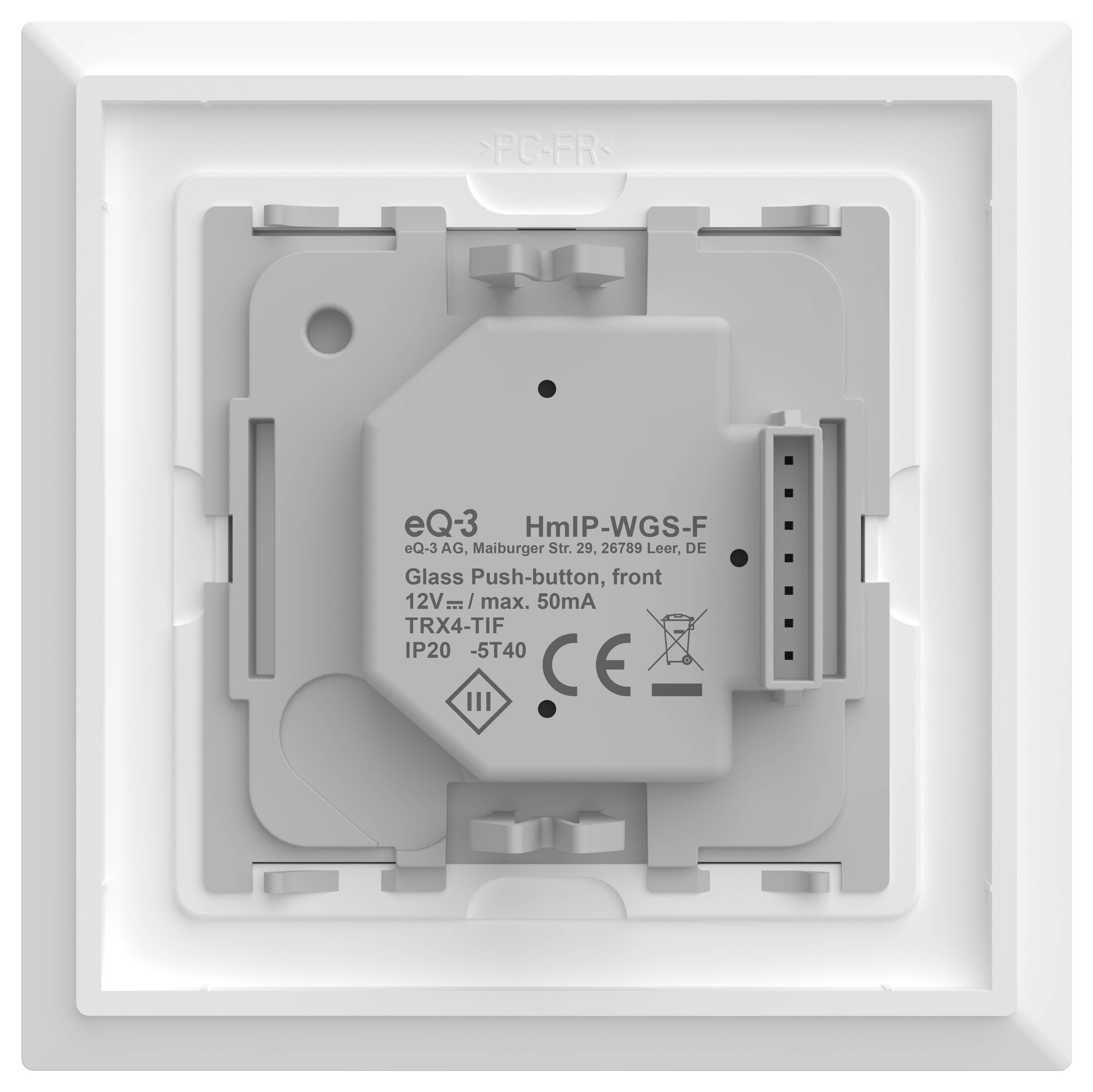 Homematic IP sans fil Bouton-poussoir Funk Glastaster-4