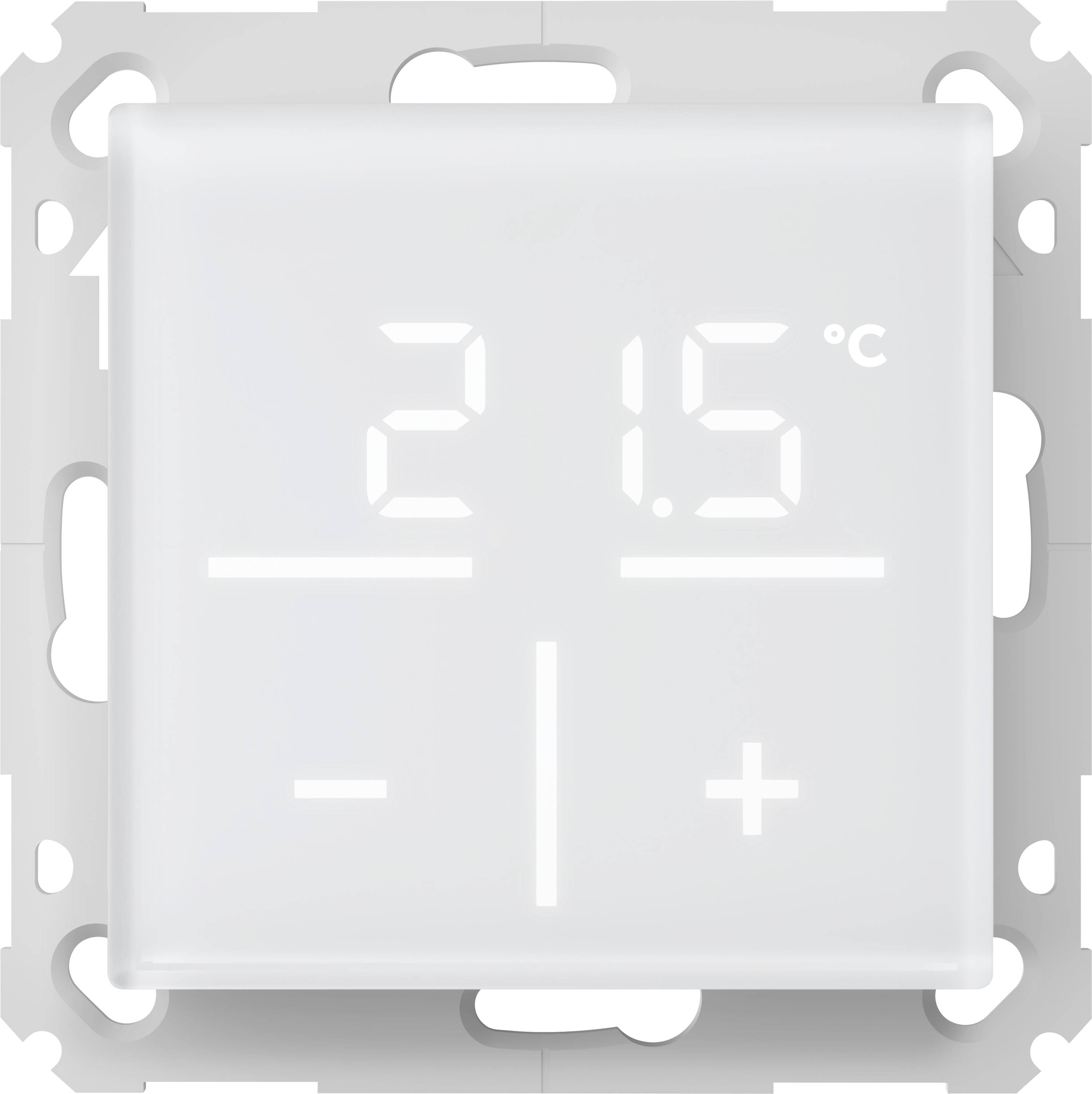 Homematic IP Thermostat mural IP Funk Glas-Wandthermostat mit CO2-Sensor