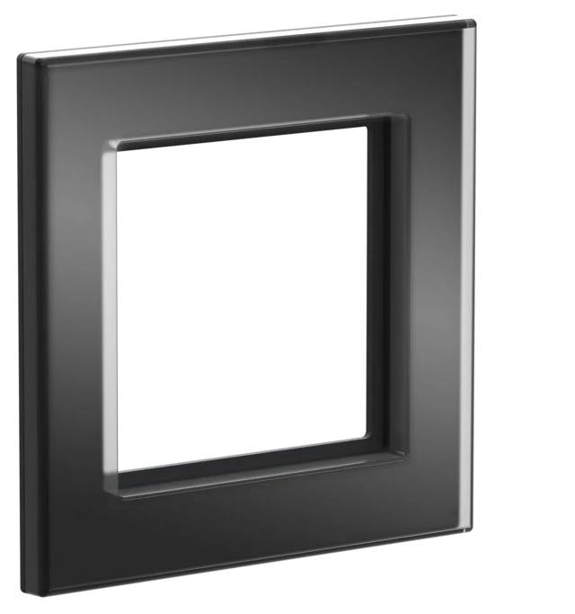 Homematic IP Cadre compatible avec Homematic IP IP Glasrahmen – 1-fach, schwarz-3