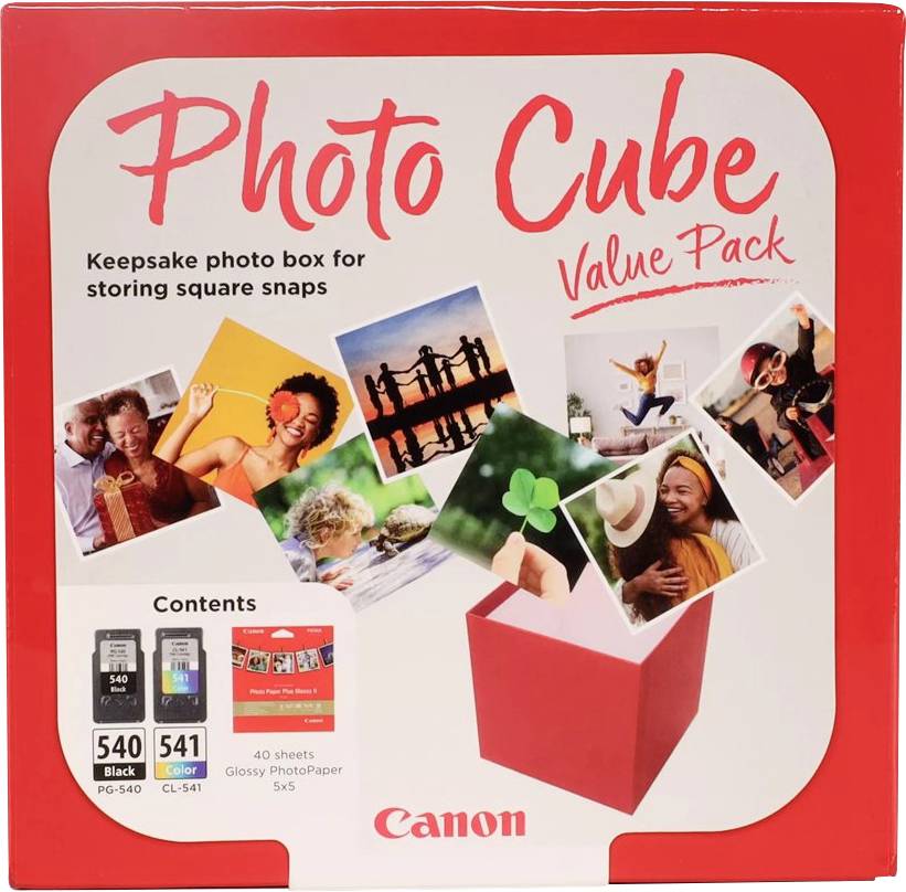 Canon Set de cubes photos PG-540+CL-541 d'origine pack bundle noir, couleur 5225B012-0