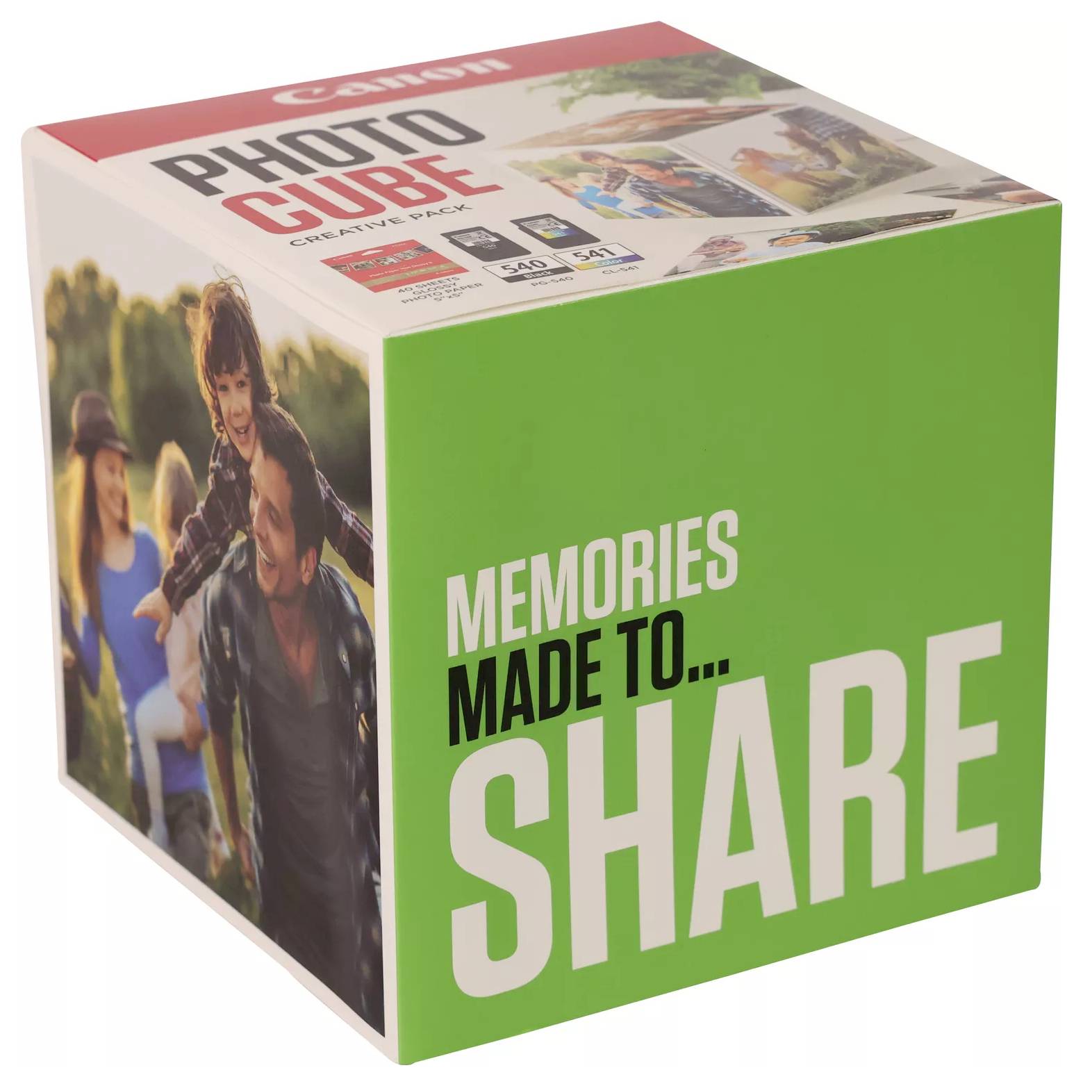 Canon Set de cubes photos PG-540+CL-541 d'origine pack bundle noir, couleur, vert, blanc 5225B019-2