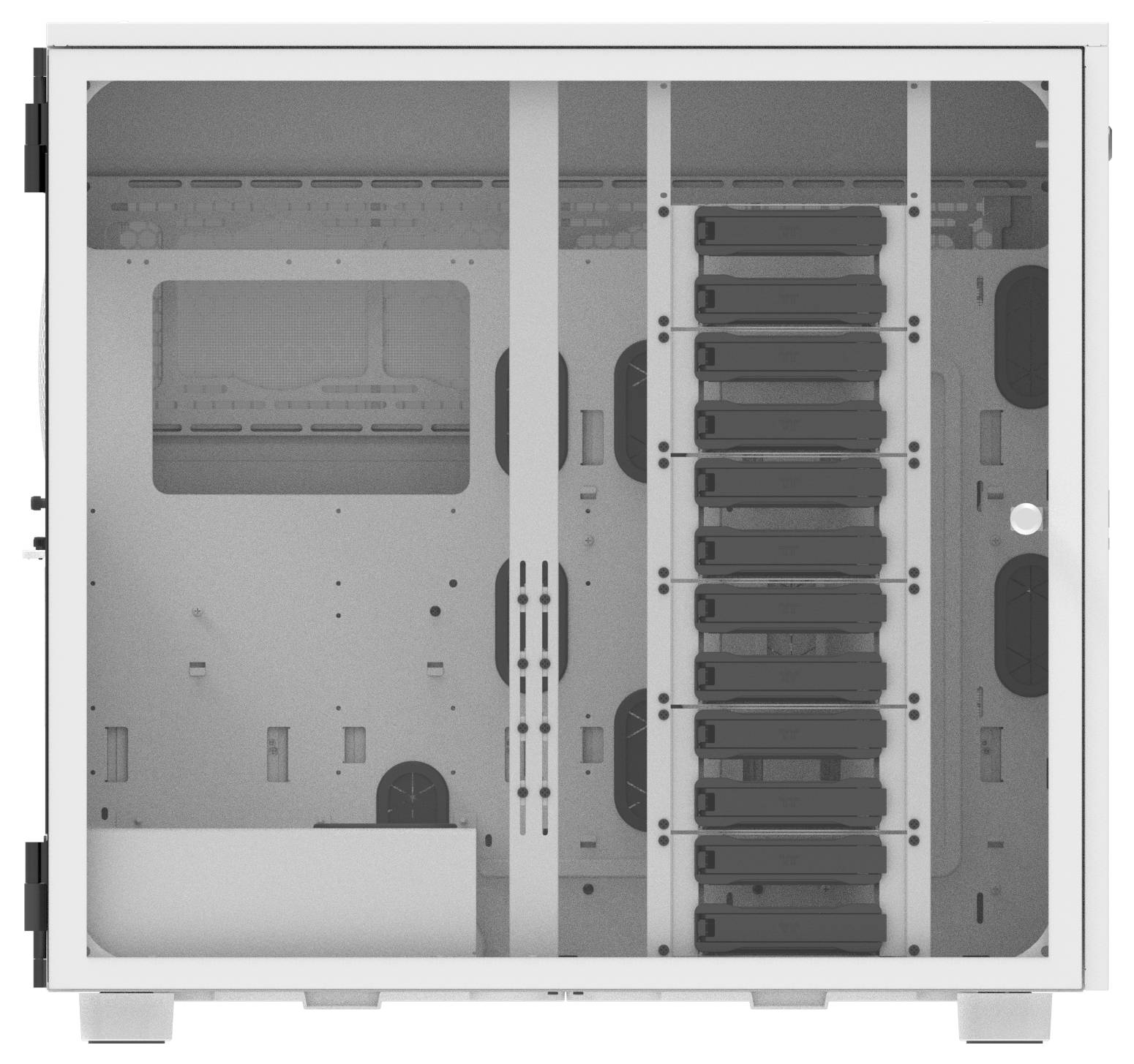 grande tour Thermaltake AX700 TG Snow White Boîtier gaming blanc neige-3