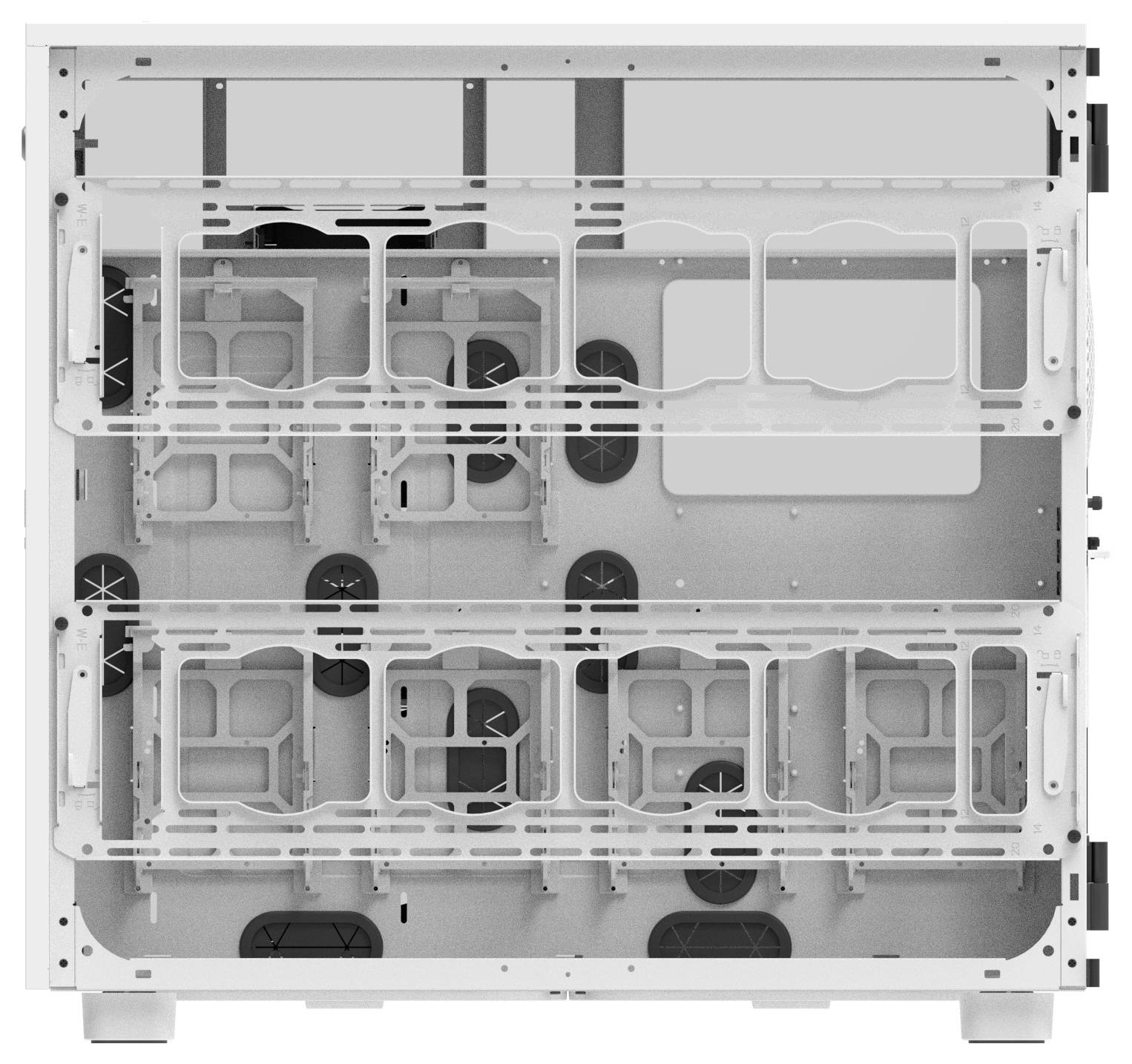 grande tour Thermaltake AX700 Snow White Boîtier gaming blanc neige-8