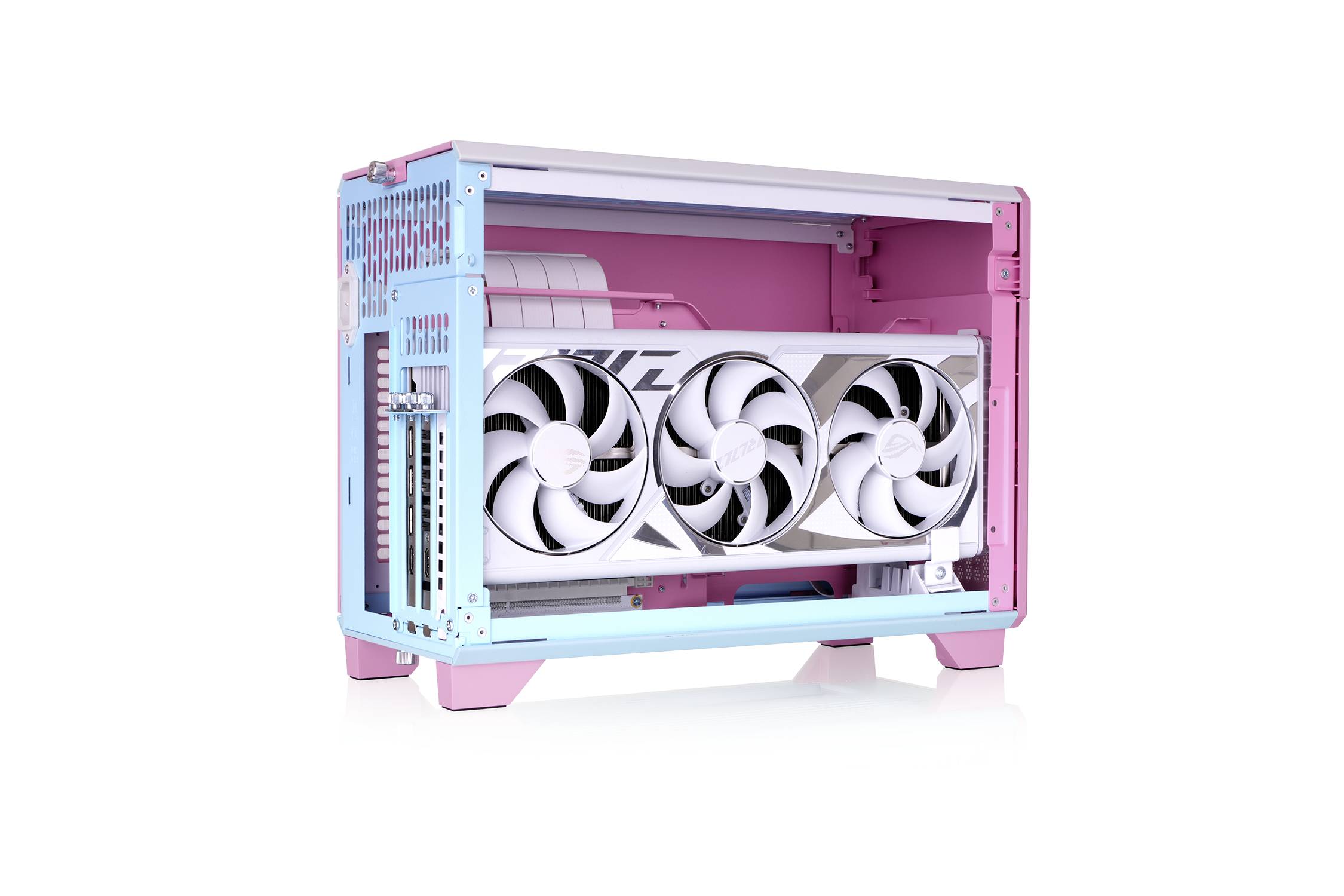 mini-tour Thermaltake TR100 Bubble Pink Boîtier gaming rose bubble gum-6