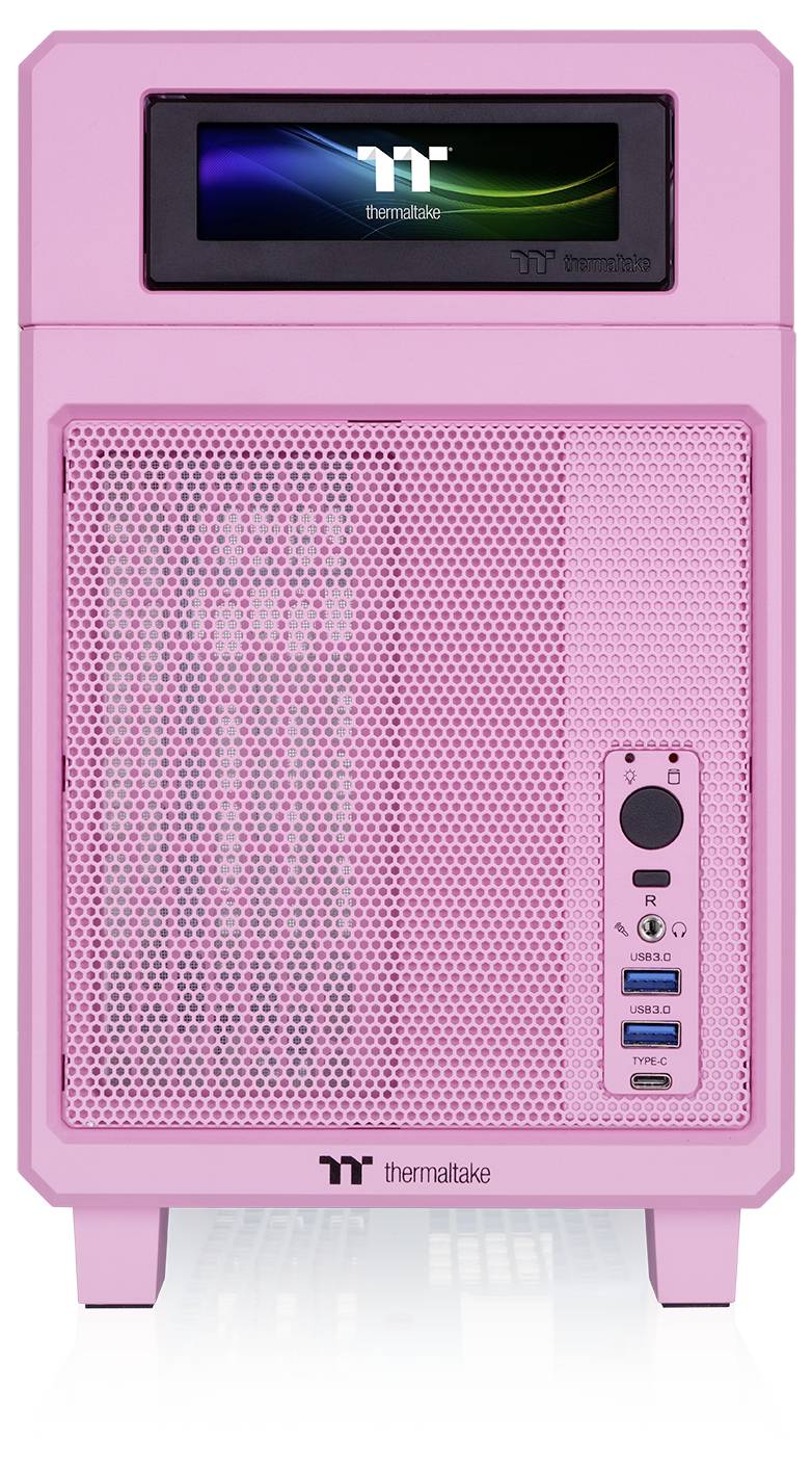 mini-tour Thermaltake TR100 Bubble Pink Boîtier gaming rose bubble gum-4