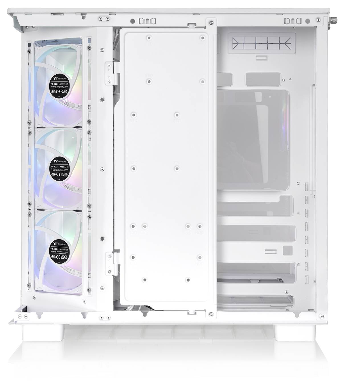 Tour midi Thermaltake View 380 XL TG ARGB Snow White Boîtier PC blanc neige-7
