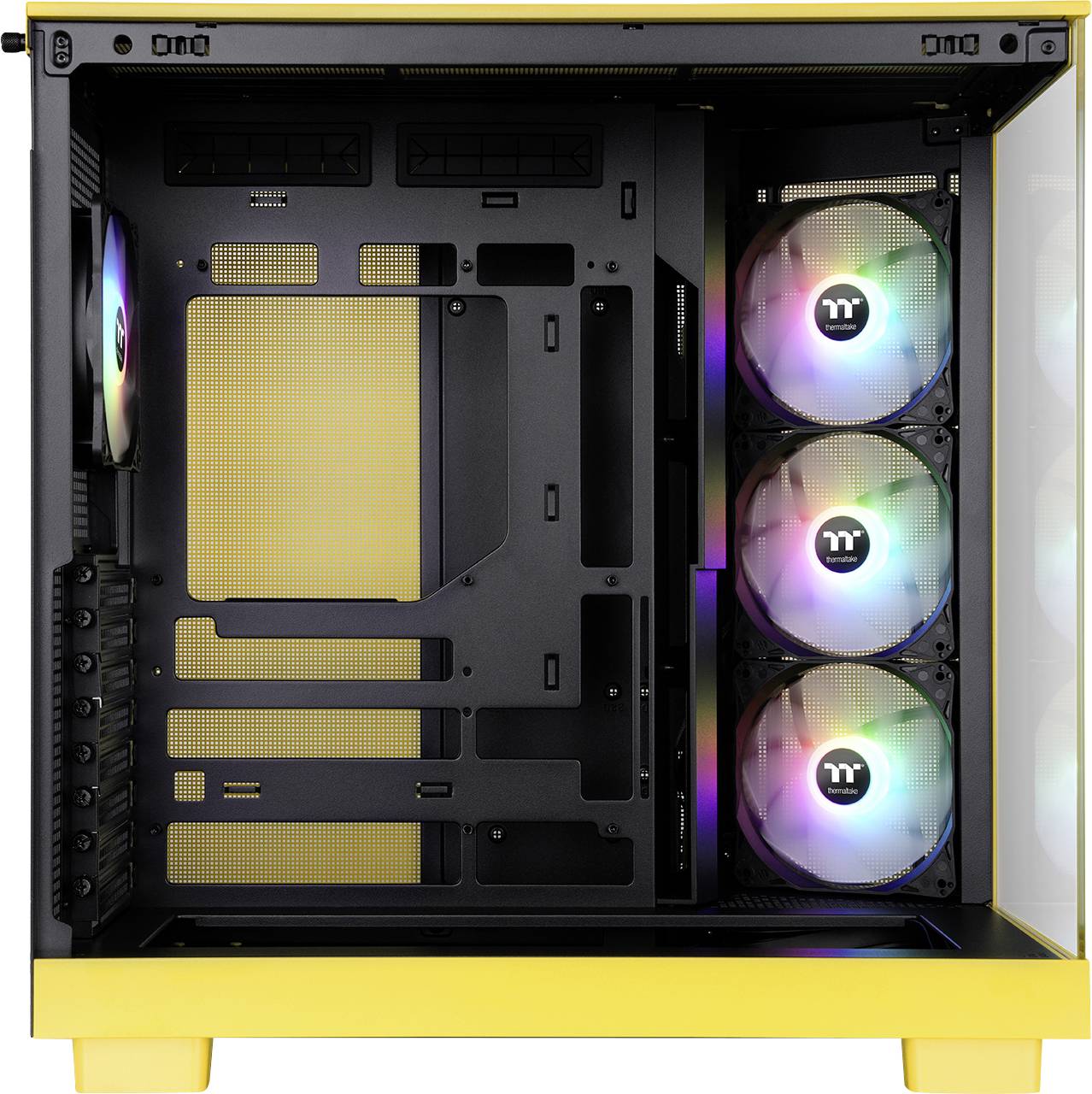 Tour midi Thermaltake View 380 XL TG ARGB Bumblebee Boîtier PC jaune-0
