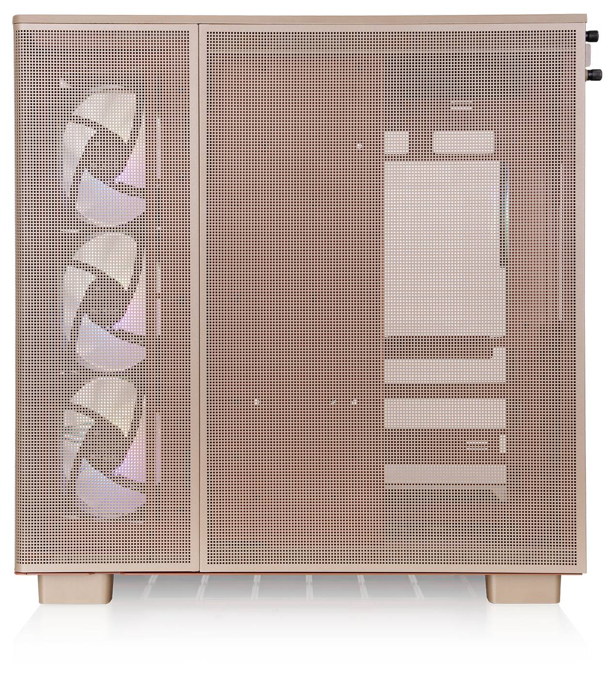 Tour midi Thermaltake View 380 XL TG ARGB Gravel Sand Boîtier PC sable marron-1