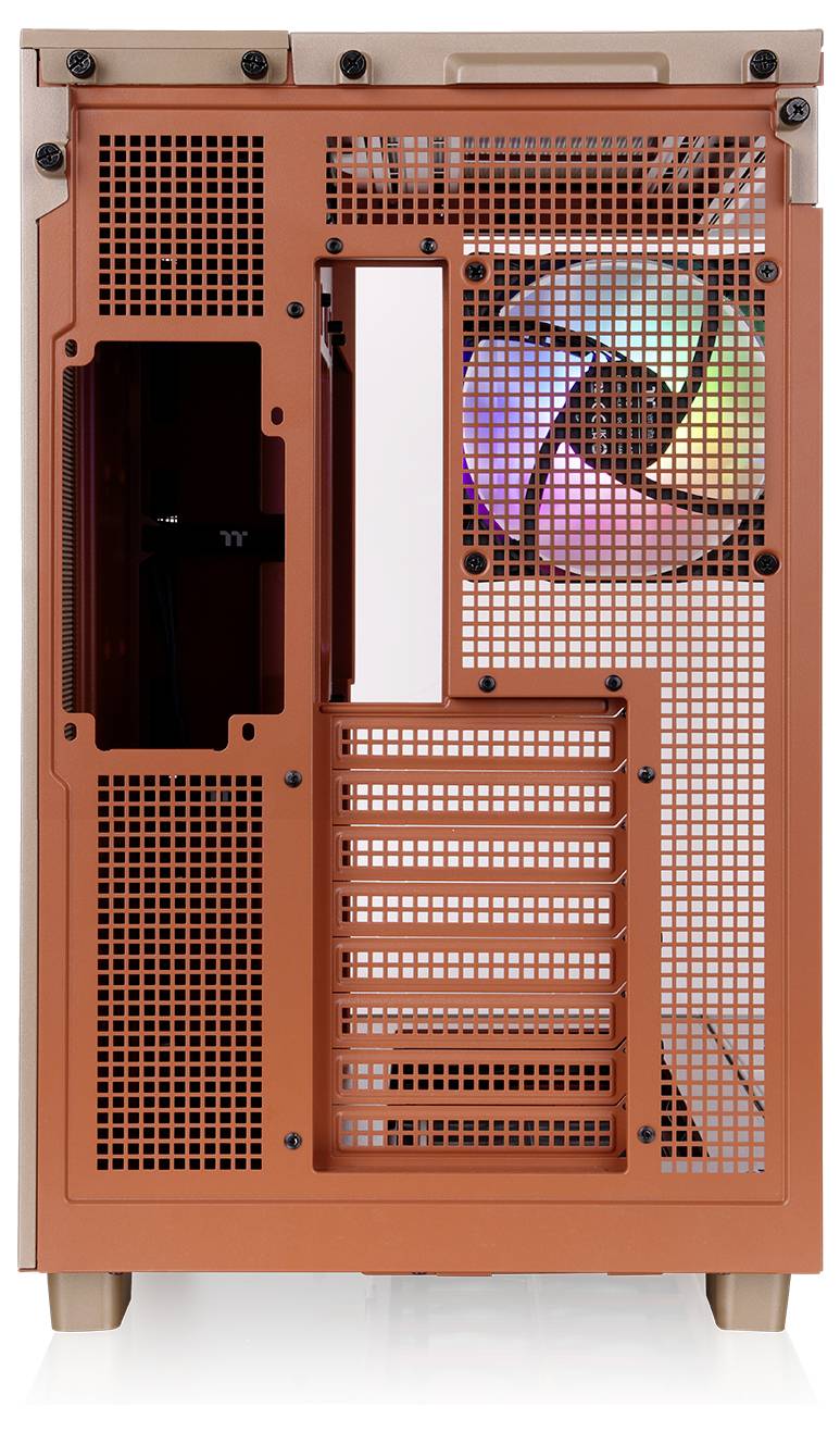 Tour midi Thermaltake View 380 XL TG ARGB Gravel Sand Boîtier PC sable marron-3