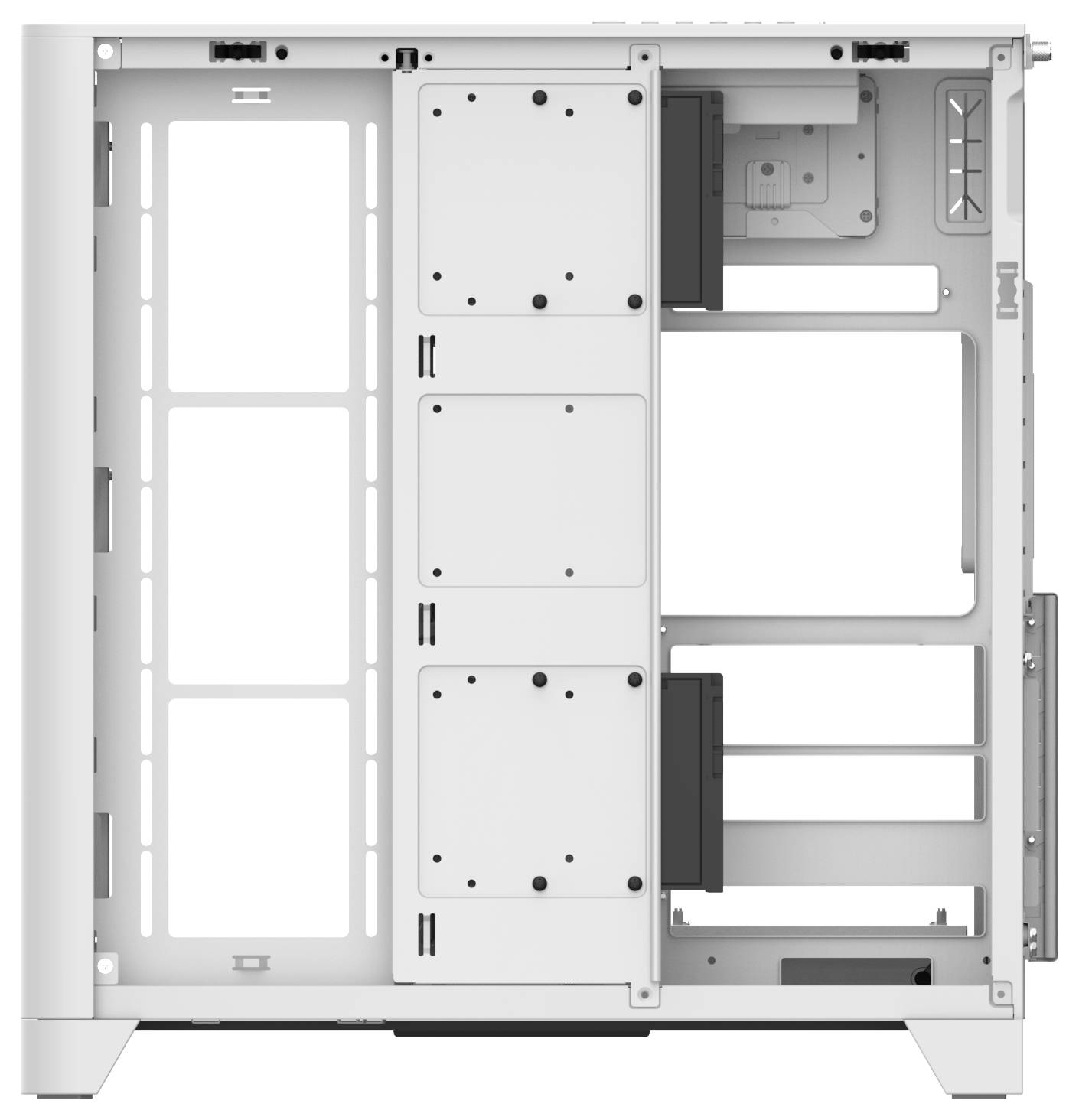 Tour midi Thermaltake View 390 Air Snow White Boîtier PC blanc neige-22