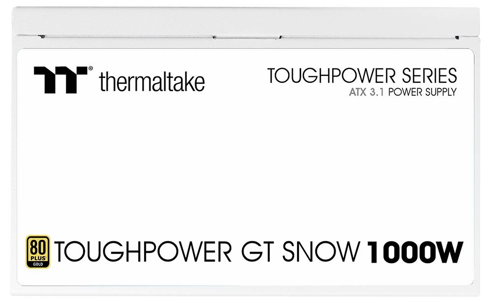 Thermaltake Toughpower GT Snow 1000W, 1000 W, 100 - 240 V, 50/60 Hz, 15 - 10 A, Actif, 100 W-15
