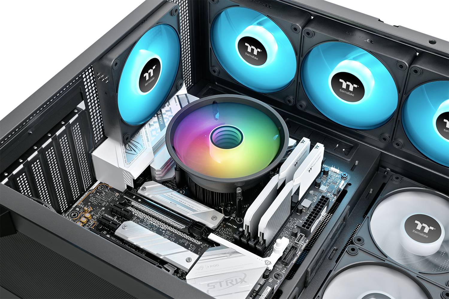 Thermaltake UX150 ARGB Air cooler Black Dissipateur thermique pour processeur avec ventilateur Intel® LGA 1851, Intel® 1-9