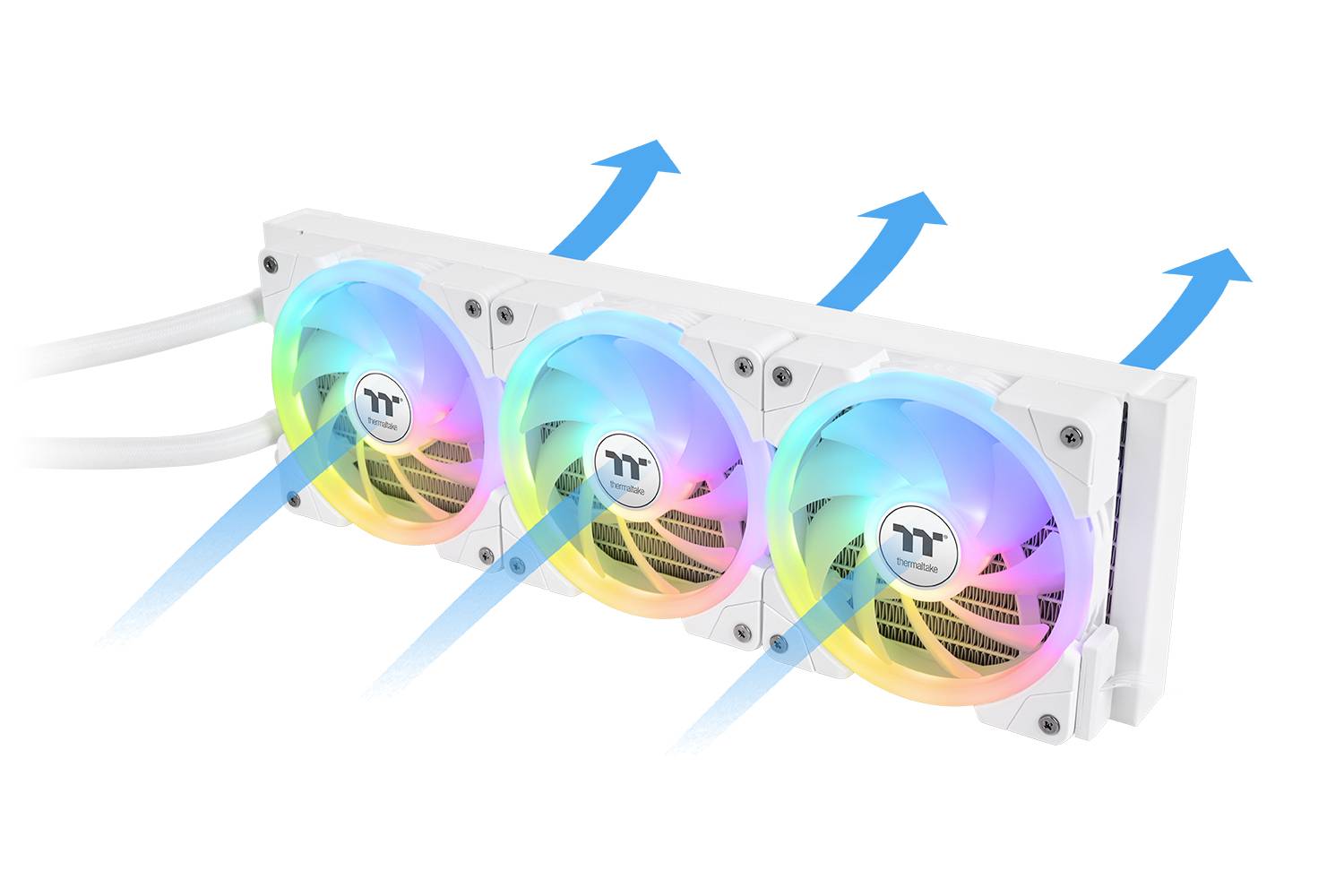 Thermaltake MAGFloe 360 Ultra Snow Edition All-In-One Liquid Cooler White Dissipateur thermique pour processeur avec ven-10