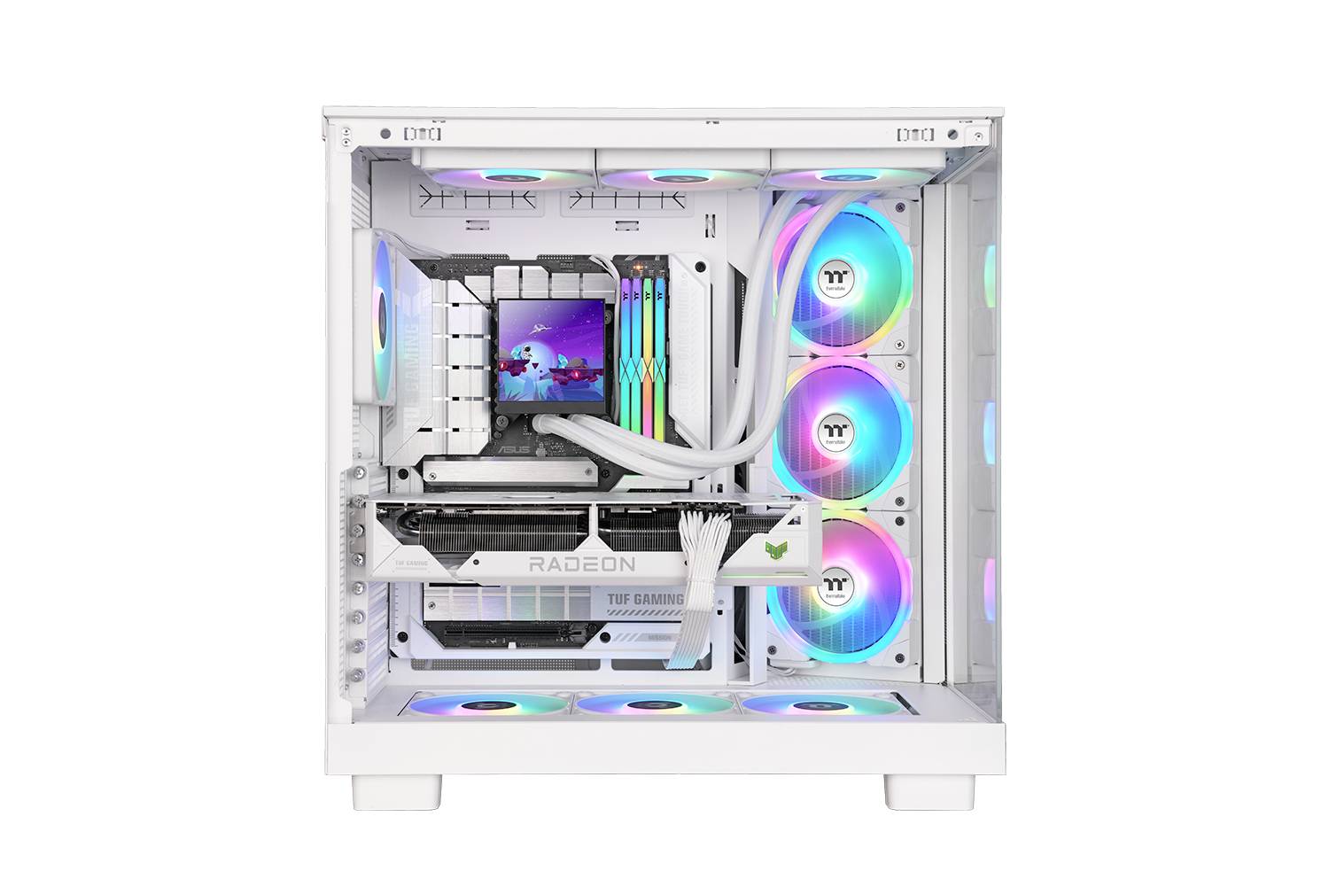 Thermaltake MAGFloe 420 Ultra Snow Edition All-In-One Liquid Cooler White Dissipateur thermique pour processeur avec ven-8