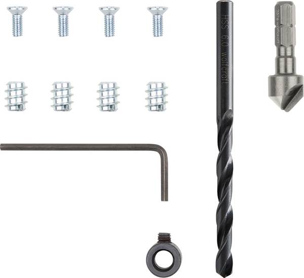Wolfcraft SET de manchons de réparation pour charnières de pot    1 pc(s)