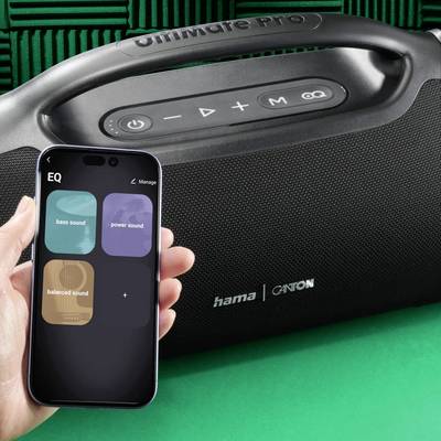 Hama Bluetooth®-Lautsprecher "UltiMate Pro" wasserfest IPX6, PowerPack, 120W, SW Enceinte Bluetooth noir-10