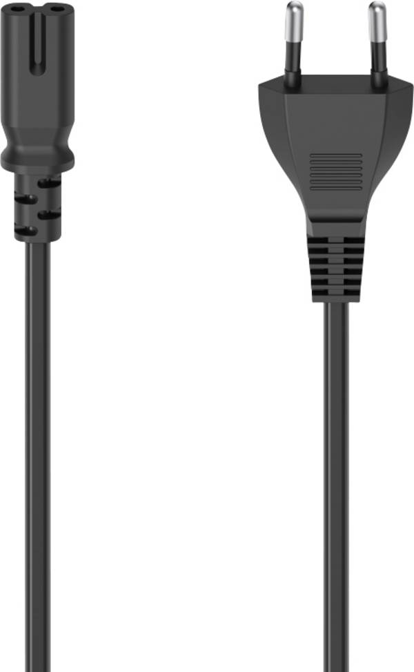 Hama 00223275 alimentation Cordon électrique  noir 2.5 m avec manchon de protection contre les pliages