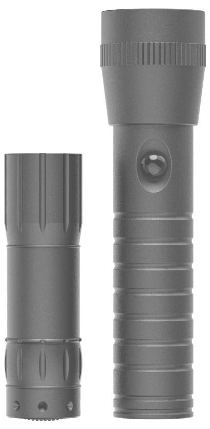 Hama LED-Taschenlampe "FL-DUO", mit Batterien, Aluminium, 2er-Set Lampe de poche-1