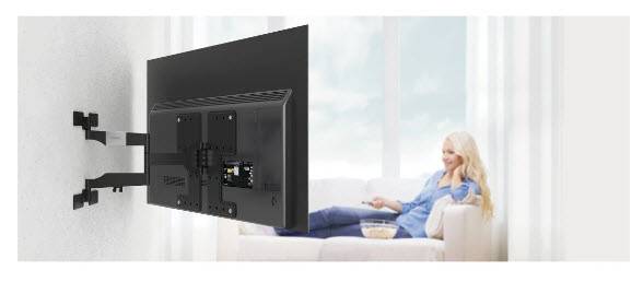 Hama Support mural TV mobile niveau à bulle intégré-11