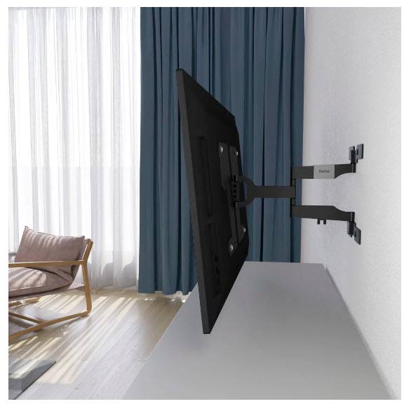 Hama Support mural TV mobile niveau à bulle intégré-13