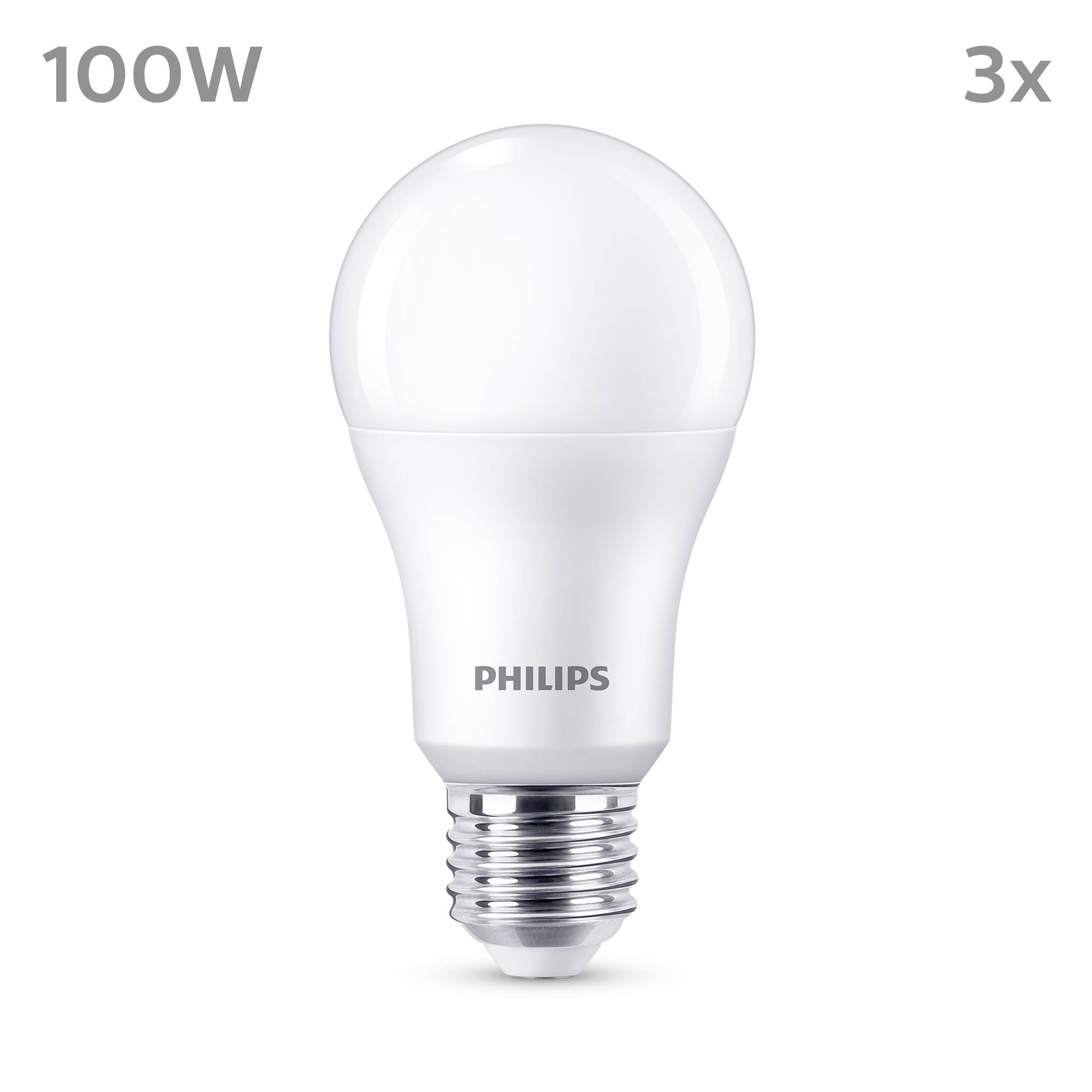 Philips 8719514451391 LED CEE E (A - G) E27 13 W = 100 W blanc chaud 3 pc(s)-5