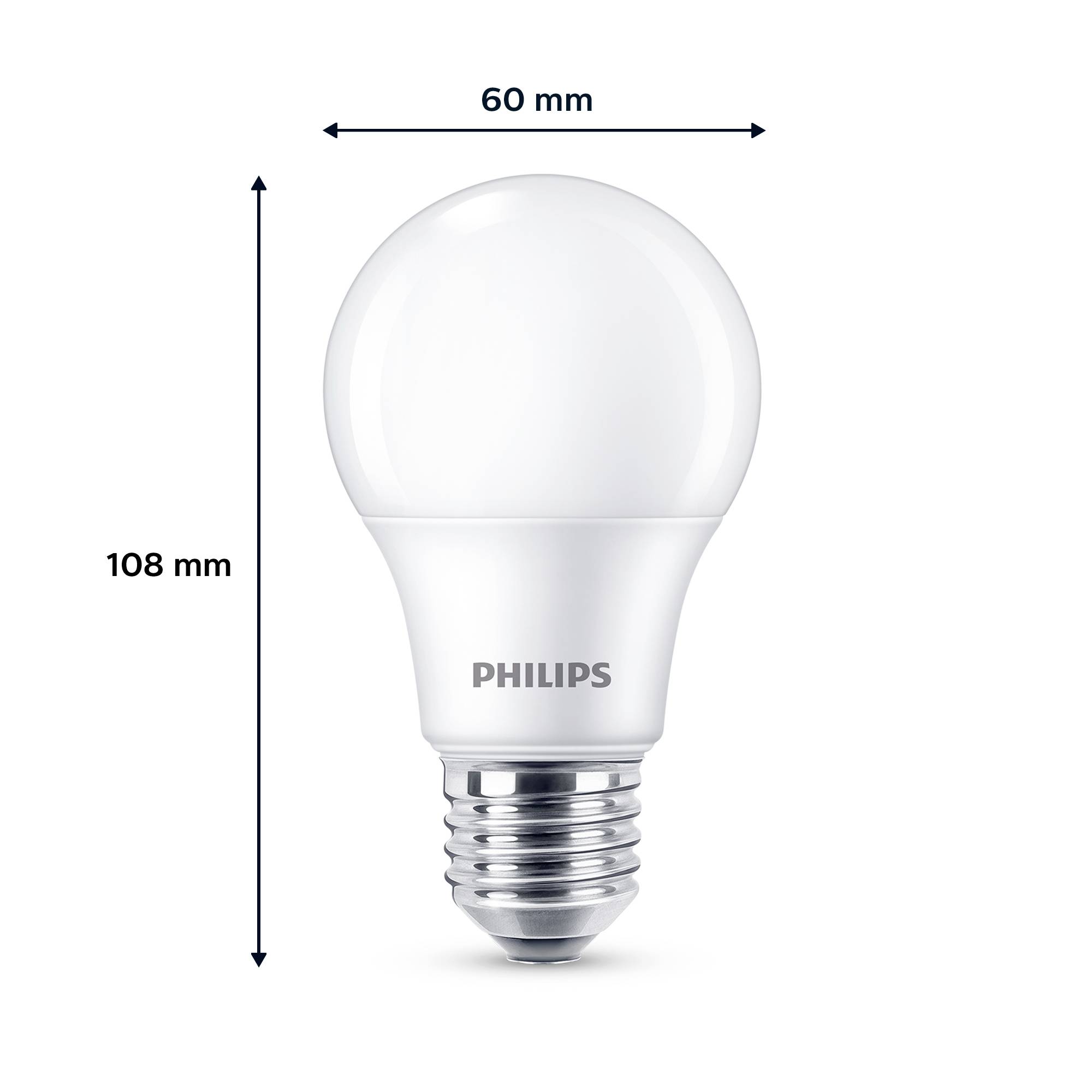 Philips 8719514452404 LED CEE F (A - G) E27 8 W = 60 W blanc chaud 3 pc(s)-6