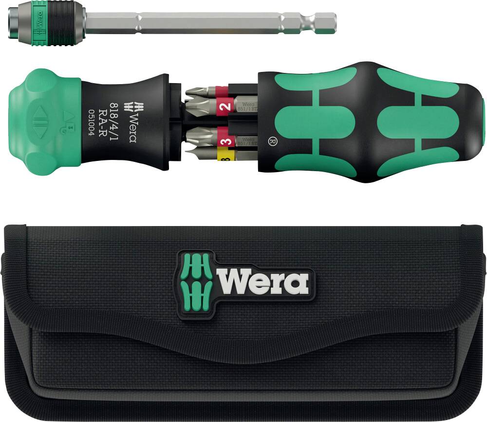 Wera Kraftform Kompakt 25 RA-R universel Tournevis à cliquet et embout-0