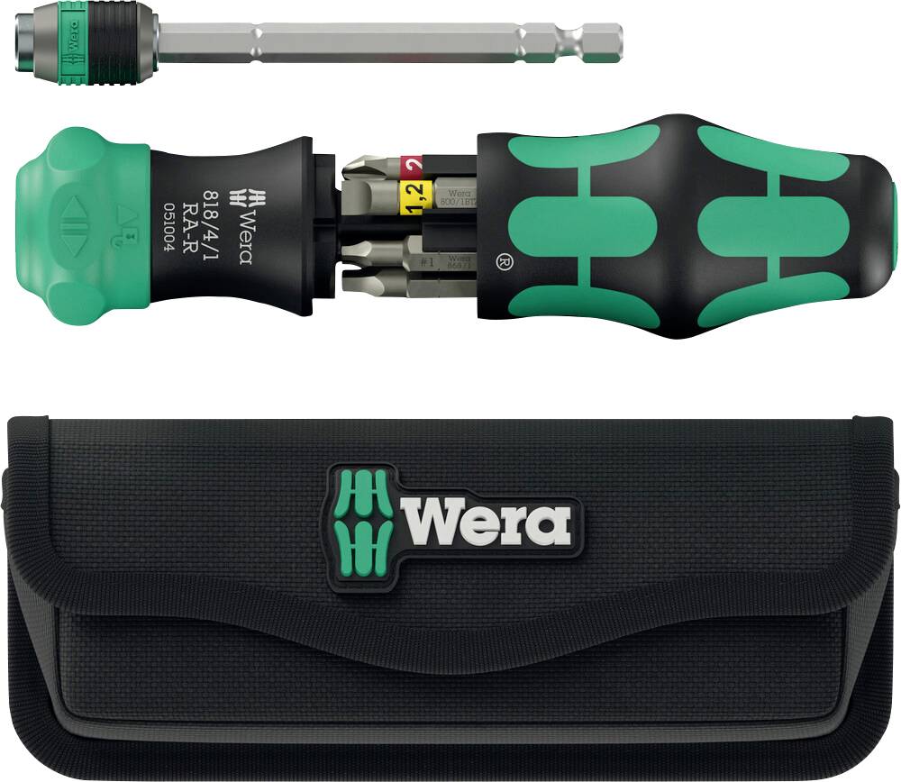Wera Kraftform Kompakt 26 RA-R universel Tournevis à cliquet et embout-0