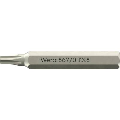 Wera 05058132001 867 Micro TORX® Embout Torx Propulseur: 1/4" (6.3 mm) Sortie: TORX TX 8 30 mm-0