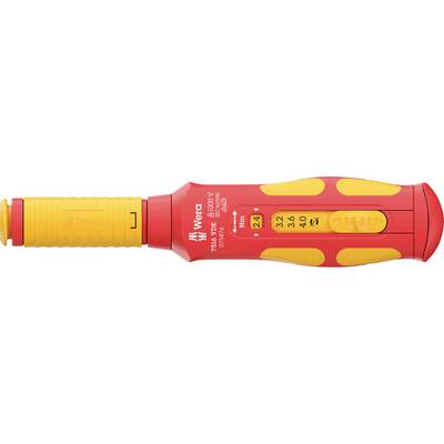 Wera 7516 VDE VDE Tournevis dynamométrique 1 pièce 2.4 - 4 Nm-0