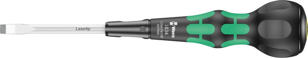Wera 1834 Tournevis pour vis à fente Largeur de lame: 6 mm Longueur de la lame: 70 mm-0
