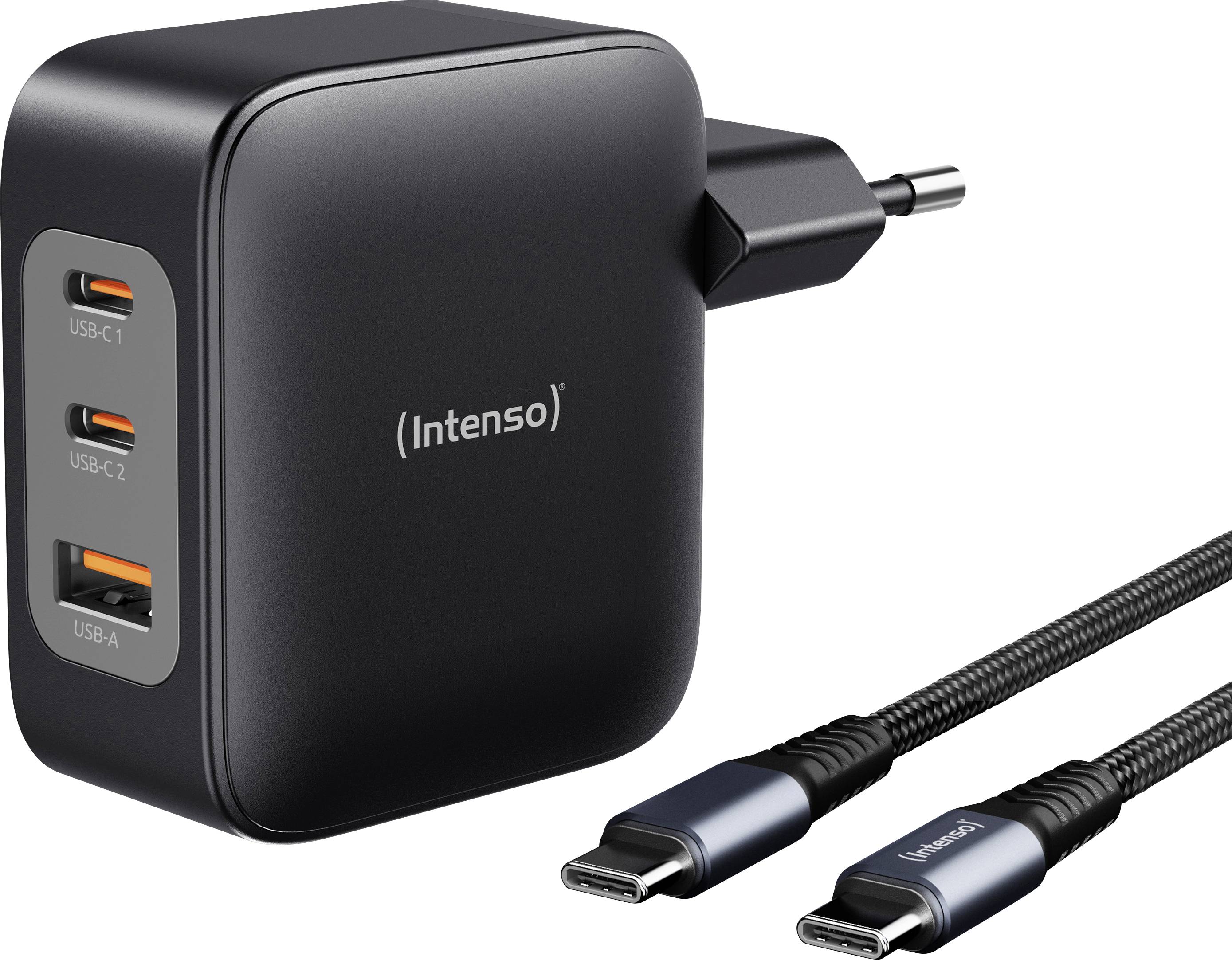 Intenso W100ACC+C520C black Chargeur USB 100 W 2x USB-C®, 1x USB-A noir-0