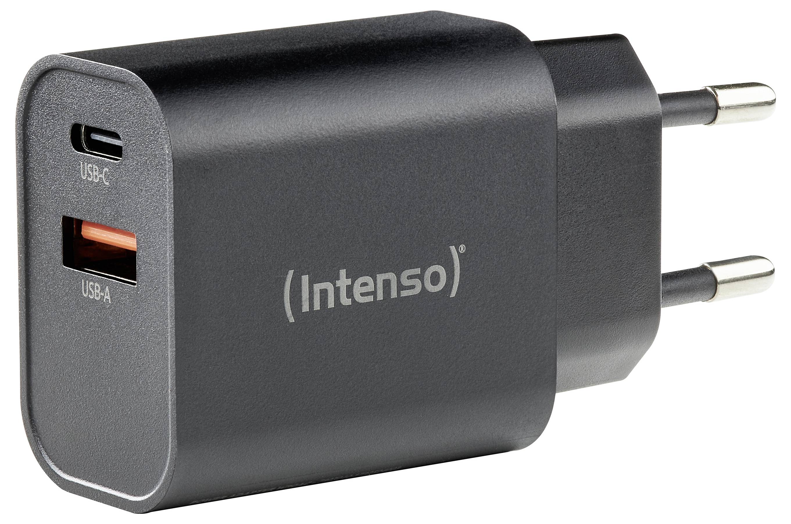 Intenso W30AC black Adaptateur 30 W USB-A, USB-C® noir-2