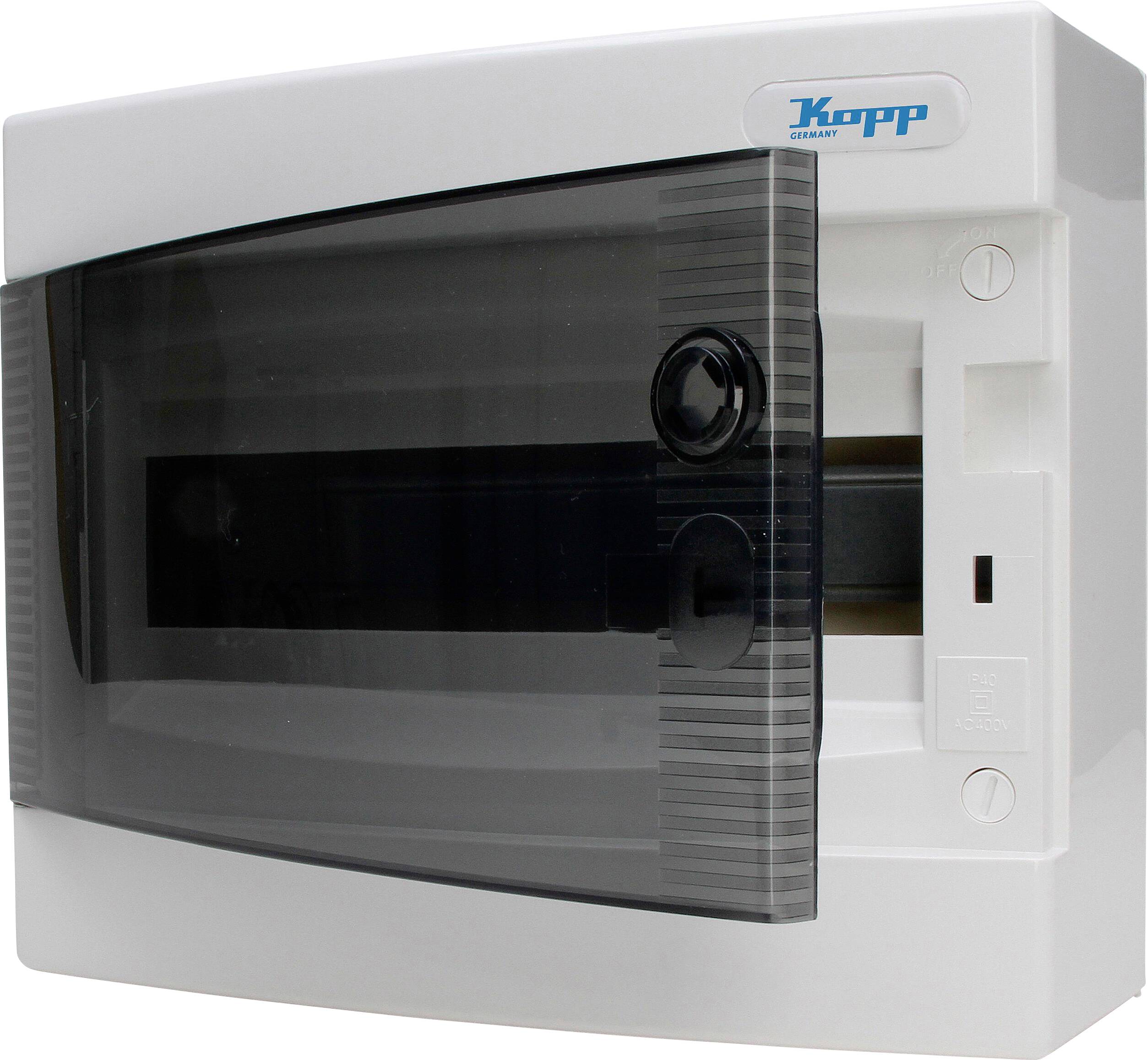 Kopp 350911047 Boîtier de distribution Nombre de divisions = 12 Nbr de rangées = 1 Contenu 1 pc(s)-0