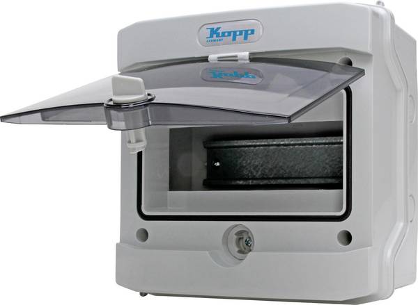 Kopp 353854000 Boîtier de distribution Nombre de divisions = 8 Nbr de rangées = 1 Contenu 1 pc(s)
