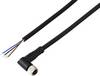 TRU COMPONENTS TC-13751824 Câble de raccordement M8 x 1 femelle, coudé 2 m Nombre de pôles: 4 1 pc(s)