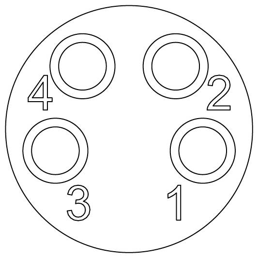 Puzzle de 'Relier les Points' avec des cercles numérotés de 1 à 4, disposés en motif circulaire.